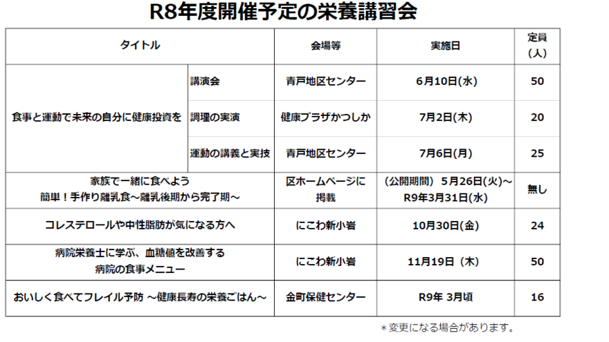R8年度予定表(5月現在)