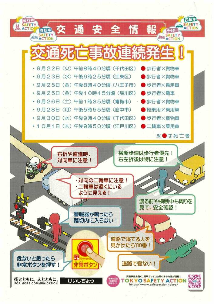 都内死亡事故