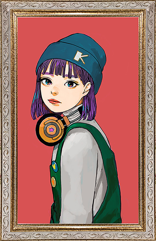 ざしきわらし氏に描いていただいた女の子のイラスト