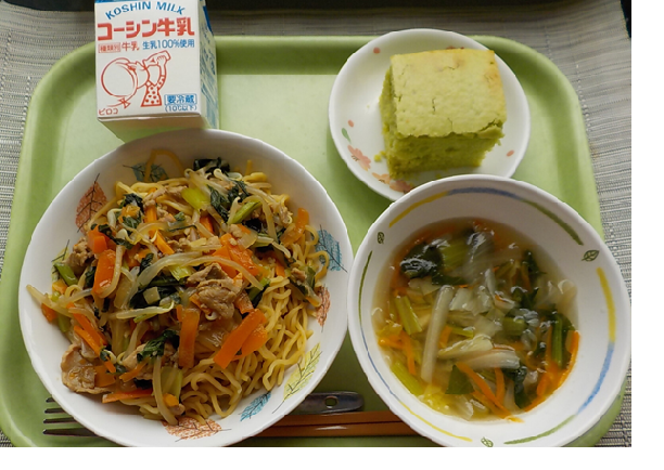 小松菜あんかけ焼きそば