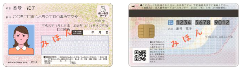 個人番号カードの画像です。