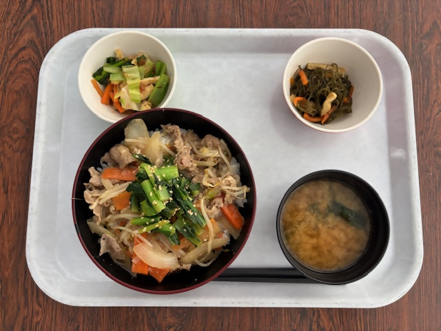 こまつな塩豚丼