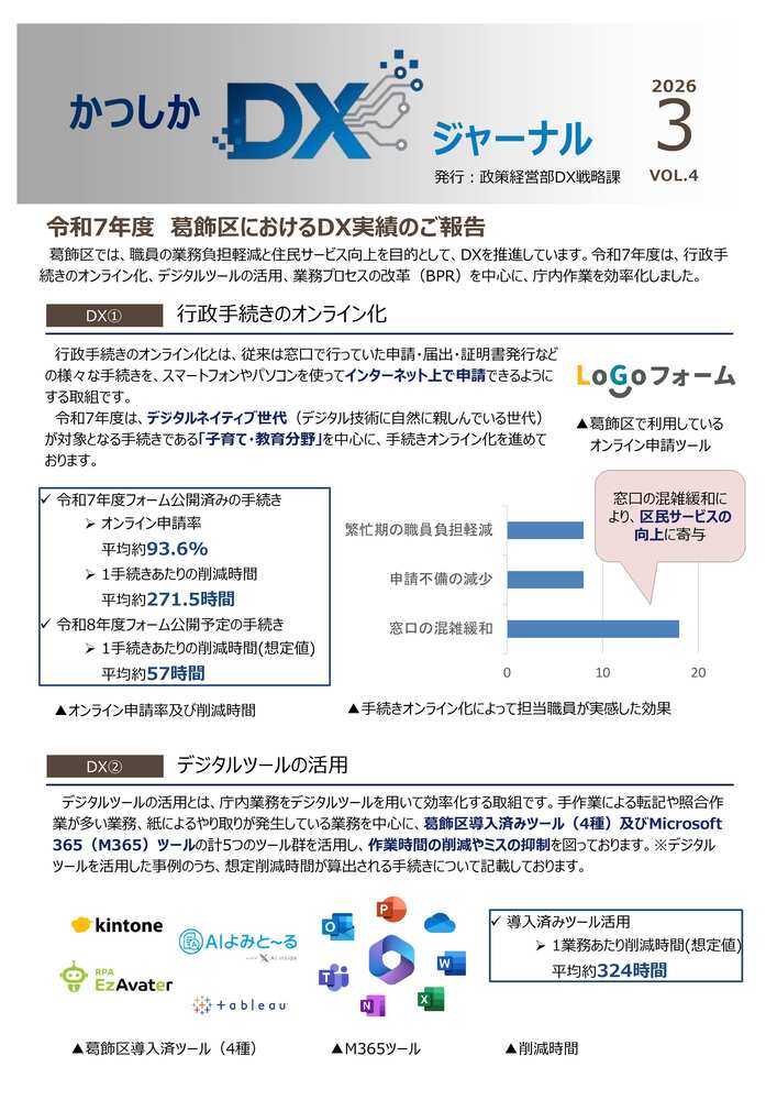 かつしかDXジャーナル令和8年3月号（表紙）