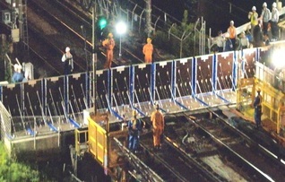 止水板設置完了の写真です