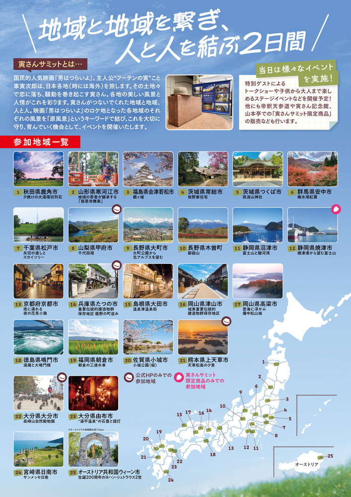 寅さんサミット2025チラシ