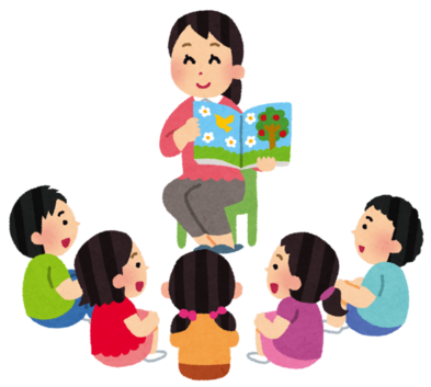 お話会のイラスト
