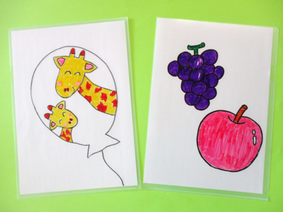 クリアファイルの見本写真