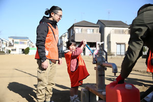 井戸水のくみ上げ