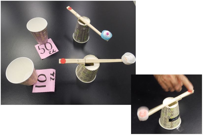 シーソー玉入れで遊ぼ♪