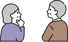 考えるシニア