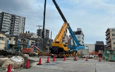 道上小学校屋内運動場等解体工事の写真
