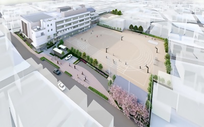 二上小学校完成イメージ図