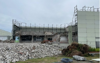 旧木根川小学校既存校舎等解体工事の写真