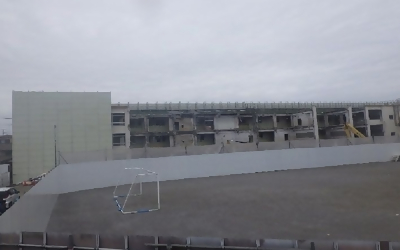 四ツ木中学校既存校舎等解体工事の写真