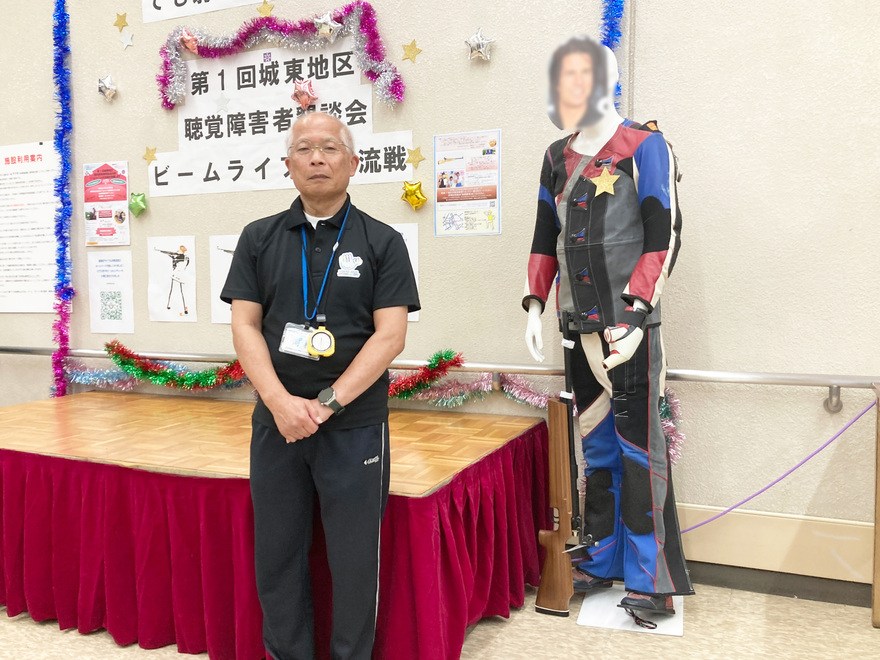 葛飾区エアライフル射撃連盟　理事長　河村さん