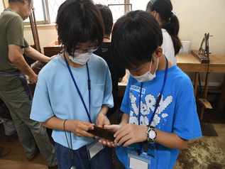 取材中の様子